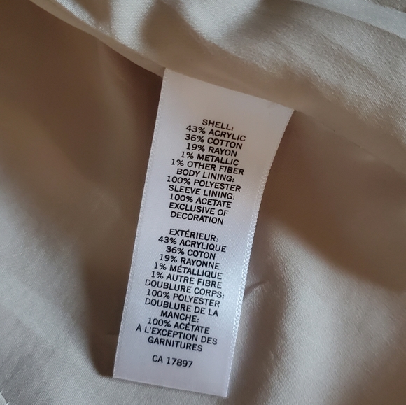 Banana Republic Factory 10P Timeless Preppy Festive Metallic Boucle Tweed Blazer - Picture 12 of 12